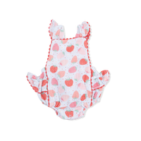Strawberry Bliss - Ric Rac Ruffle Sunsuit