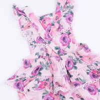 Rose Abundance - Ric Rac Ruffle Sunsuit