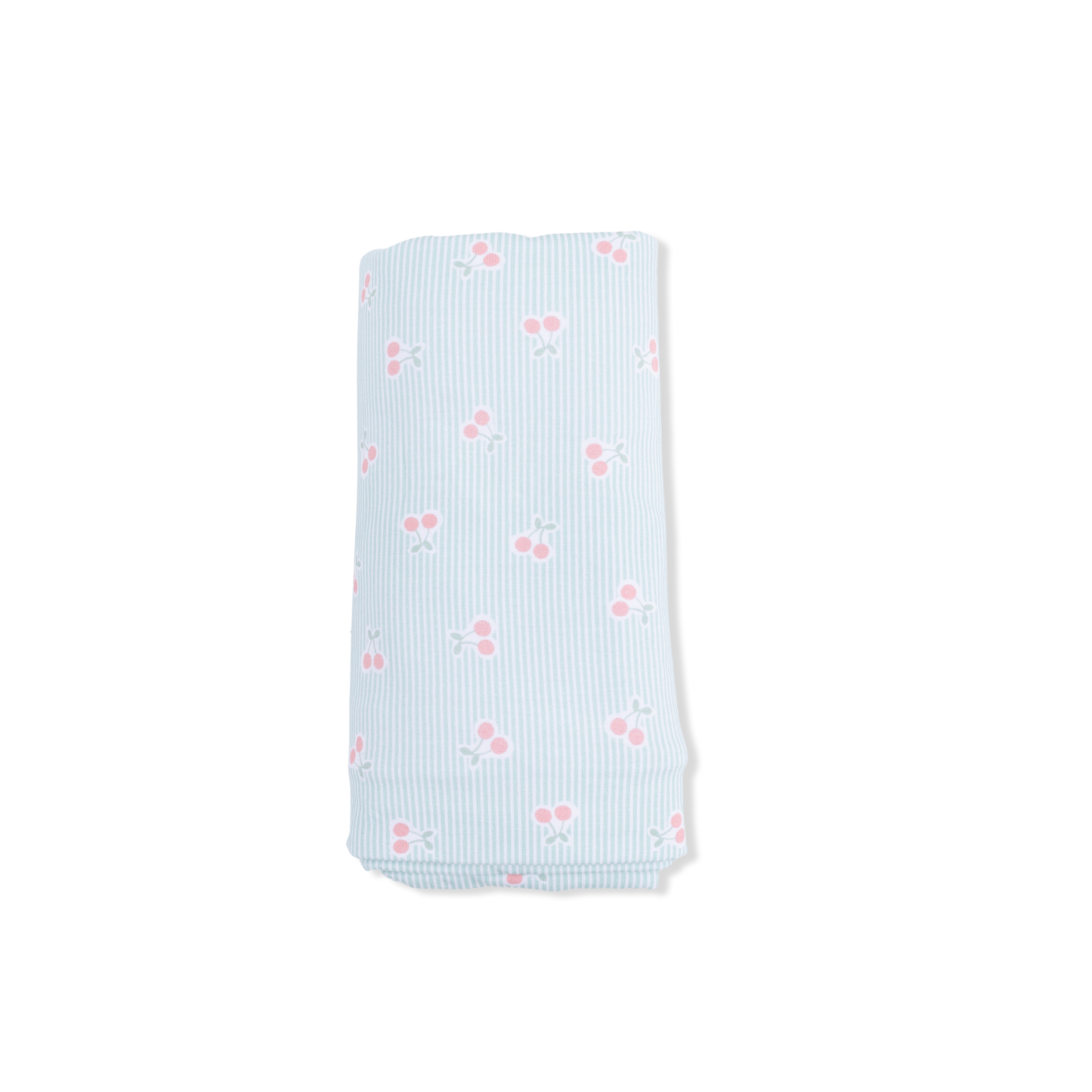 Tiny Cherry Stripe - Swaddle Blanket