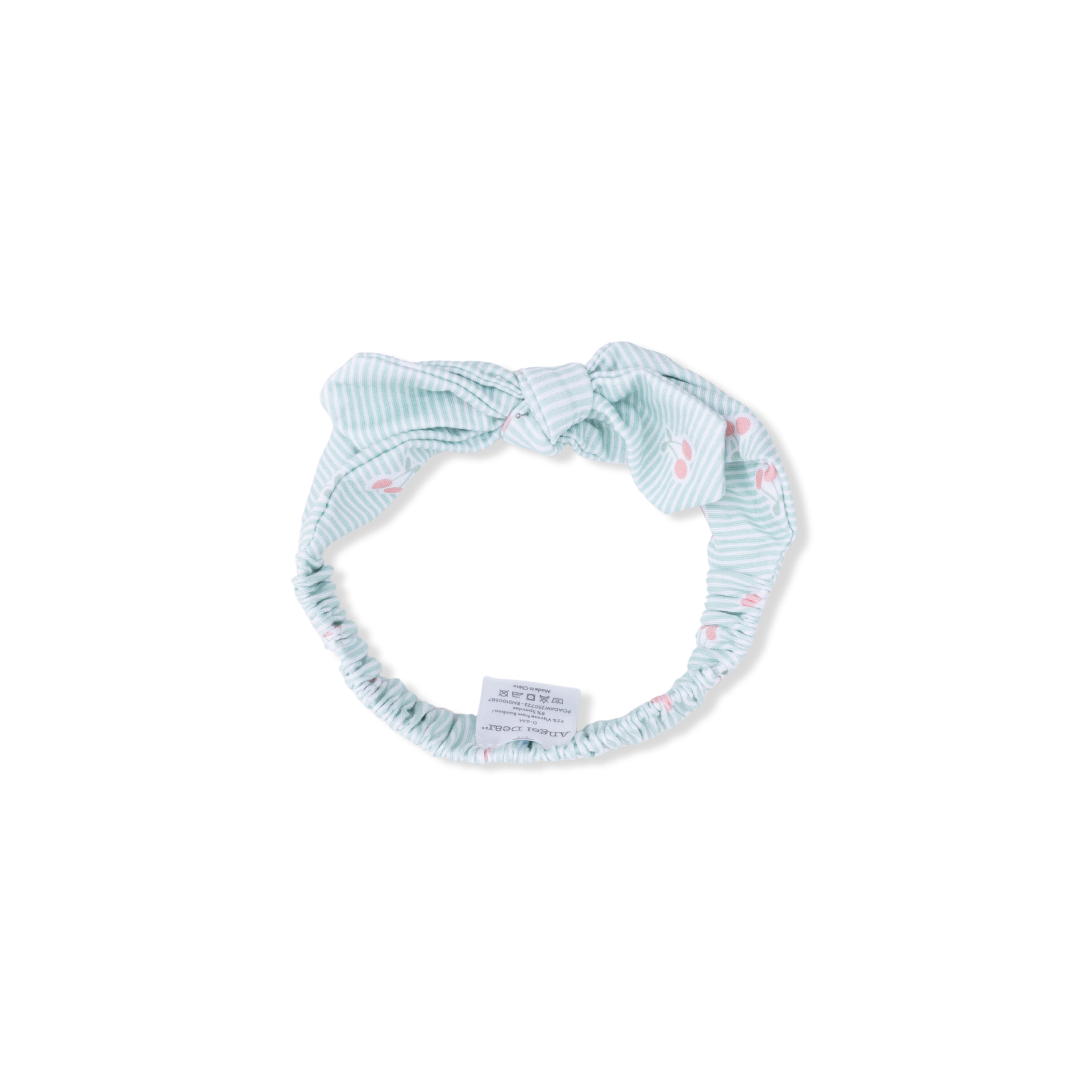 Tiny Cherry Stripe - Knot Headband