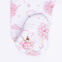 Ribbon Ballerinas - 2 Way Ruffle Sleeve Zipper Footie