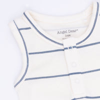 Vintage Stripe - Henley Shortie Romper