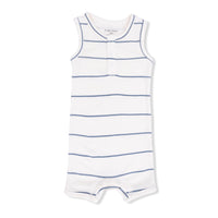 Vintage Stripe - Henley Shortie Romper