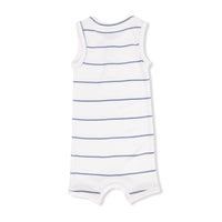 Vintage Stripe - Henley Shortie Romper