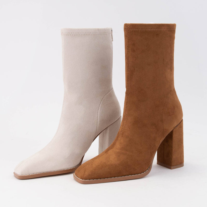 CCOCCI MINI PACK |  SQUARE-TOE SLIM-FIT ANKLE BOOTS