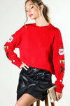 Carrie Christmas Sequin Detail Knitted Sweater