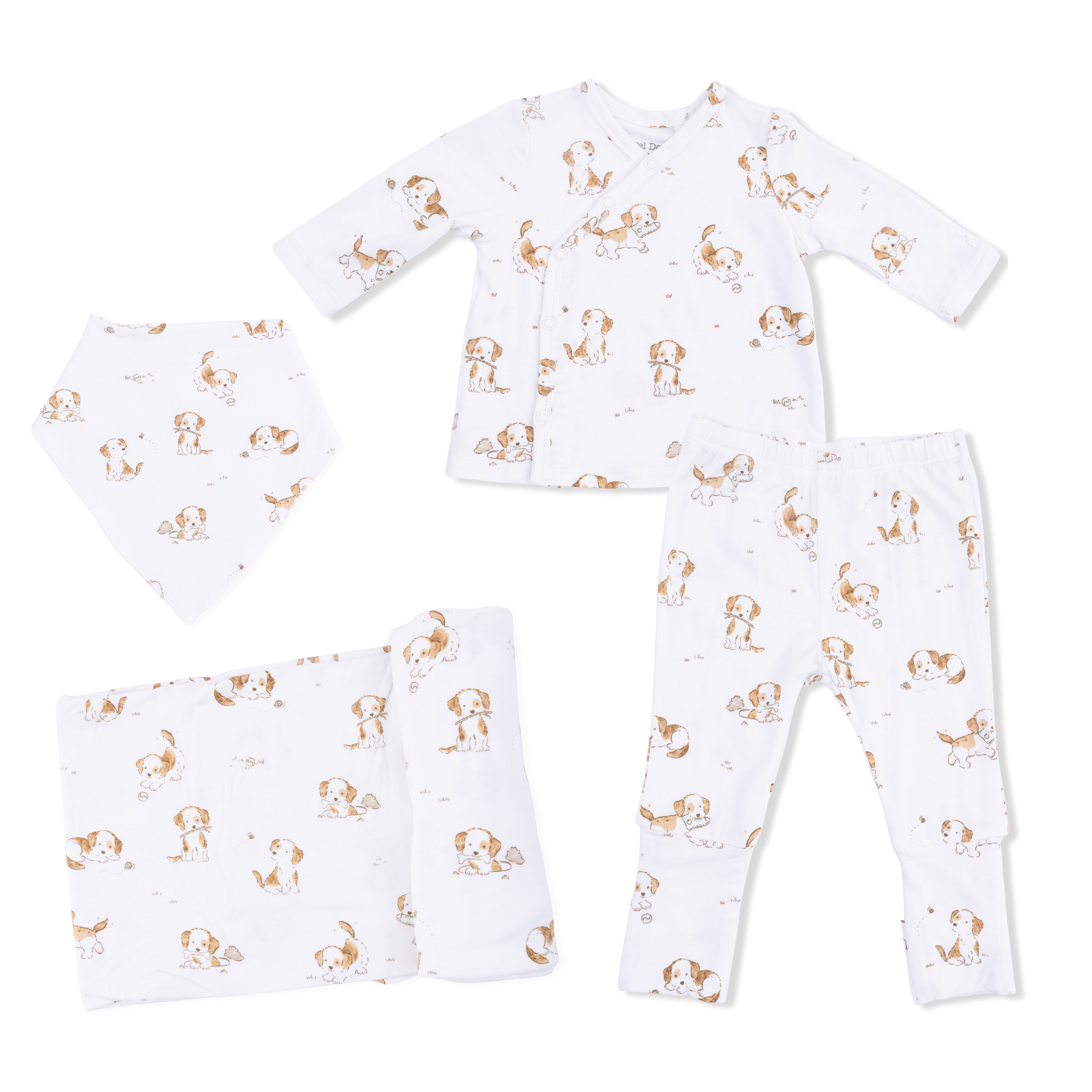Explorer Puppy - Take Me Home Set with Bandana Bib & Swaddle