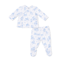Puppy Toile Blue - Take Me Home Set with Convertible Pant