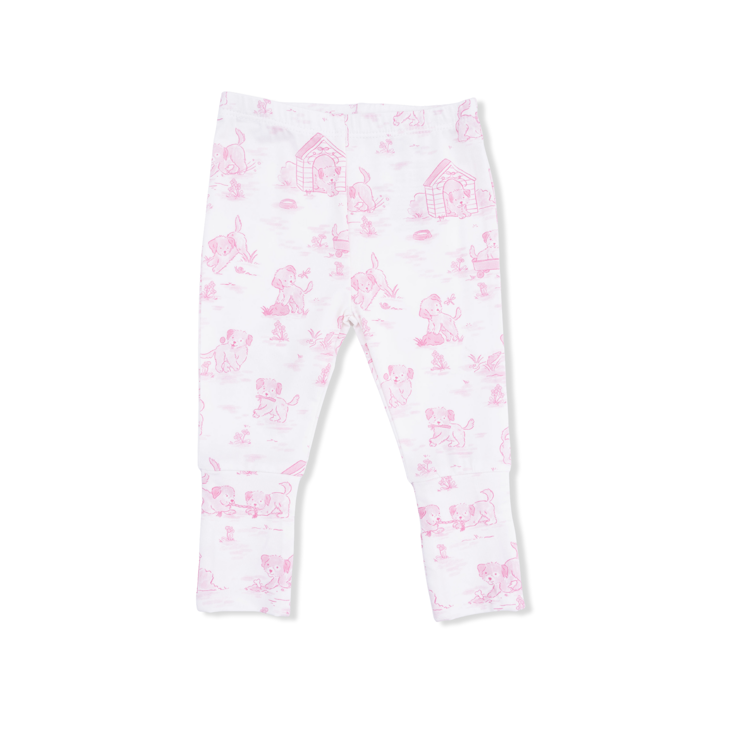 Puppy Toile Pink - Take Me Home Set with Convertible Pant