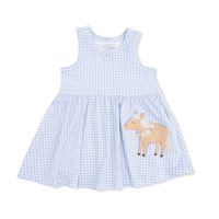 Cute Farm Animals Appliques - Tank Dress with Bloomer