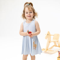 Cute Farm Animals Appliques - Tank Dress with Bloomer
