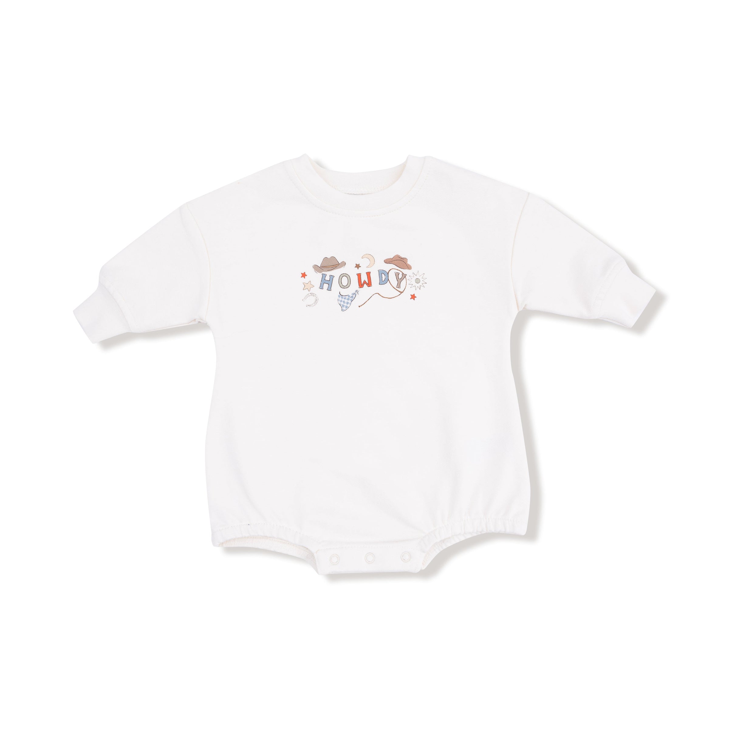 Cowboy Dogs - Sweatshirt Bubble with Howdy Silk Screen