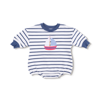 Bubbly Sailboat - Sweatshirt Bubble  Sailboat with Bow