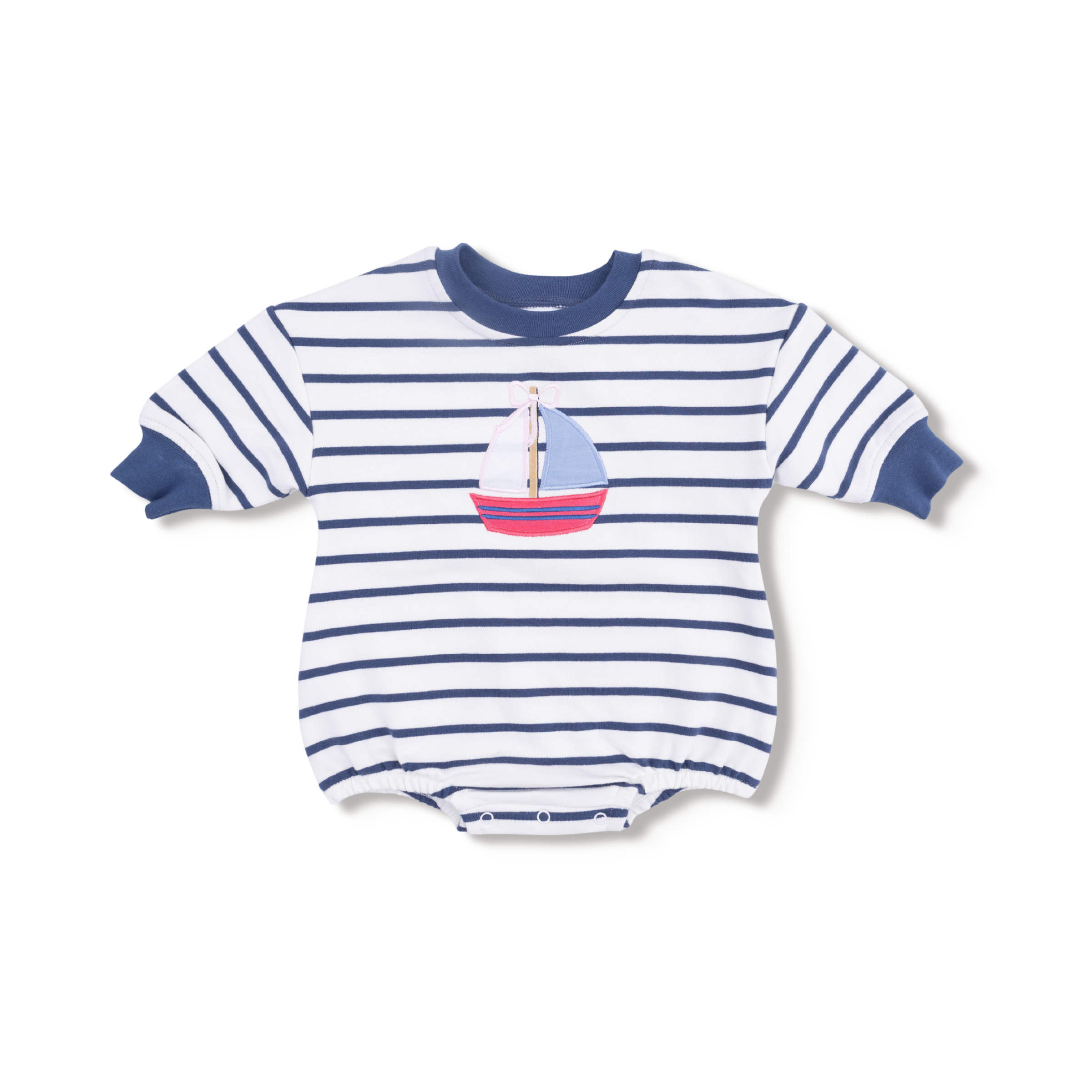 Bubbly Sailboat - Sweatshirt Bubble  Sailboat with Bow
