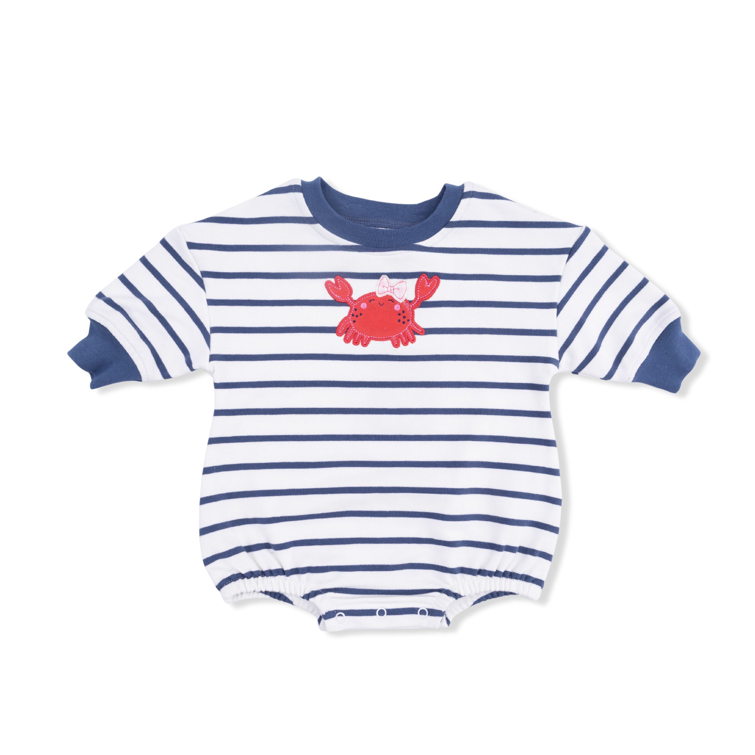 Sailor Sea Creatures Appliques - Sweatshirt Bubble Stripe