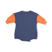 Varsity - Orange - Sweatshirt Bubble with Basketball Patch