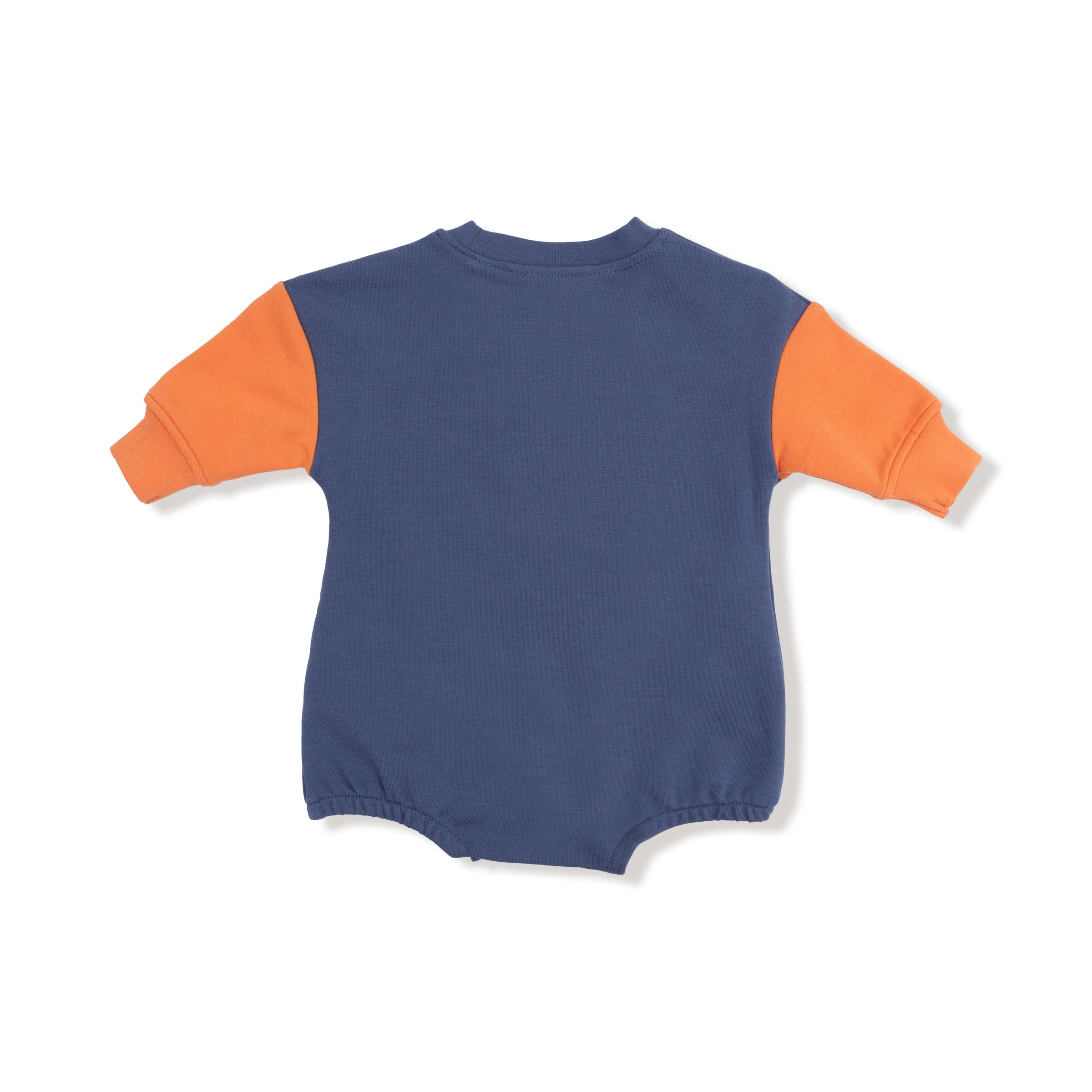 Varsity - Orange - Sweatshirt Bubble with Basketball Patch