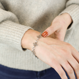 Grace Link Bracelet in Silver