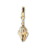Conch Shell Charm, Gold. Bag Charm