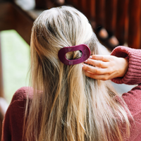 Mulberry | Small | Flat Round Hair Clip