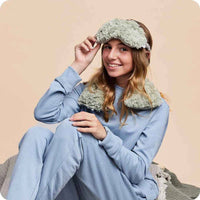 Curly Sage Green Warmies Neck Wrap Travel and wellness Gift