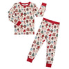 Milk and Cookies Christmas Holiday Bamboo Pajamas Kids Set