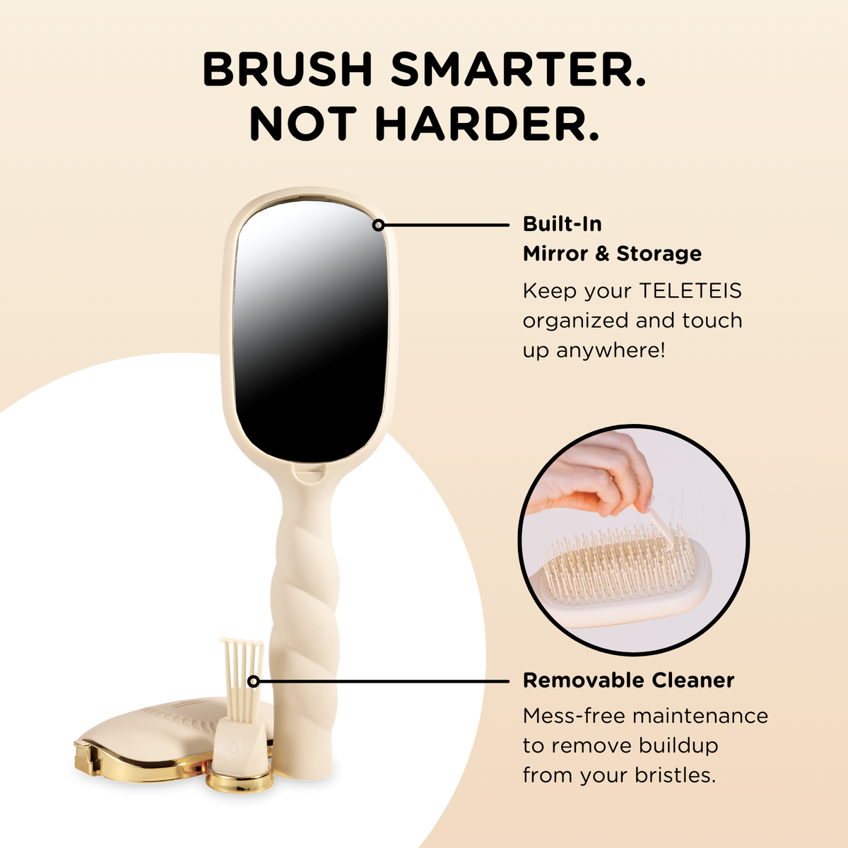 Detangler Brush |Tan| Thick