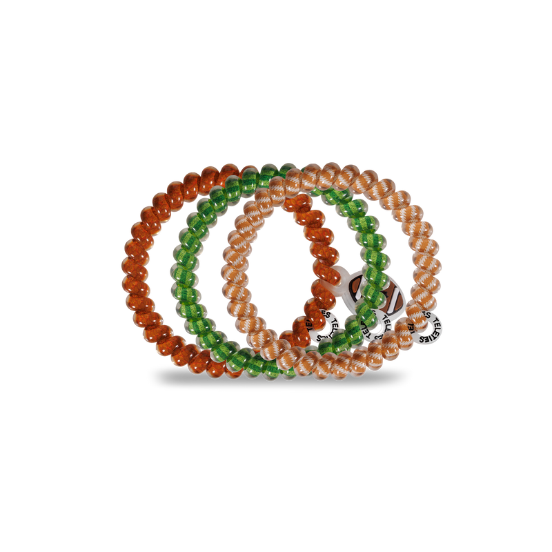 Spiral Hair Coils | Small | Football Hair Ties