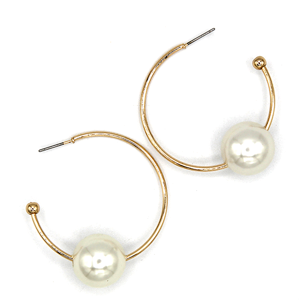 Round Hoop Pearl 40mm