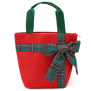 Christmas Bow Tote Bags