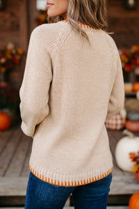 Sonya - Parchment Pumpkin Sweater