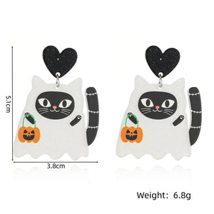 Halloween Cat Earrings