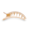 Round Flat Hair Clip | Large | Almond Beige