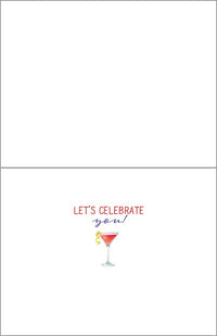 Birthday Greeting Card - Tropical Drinks