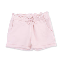 Solid Veiled Pink - Paperbag Shorts