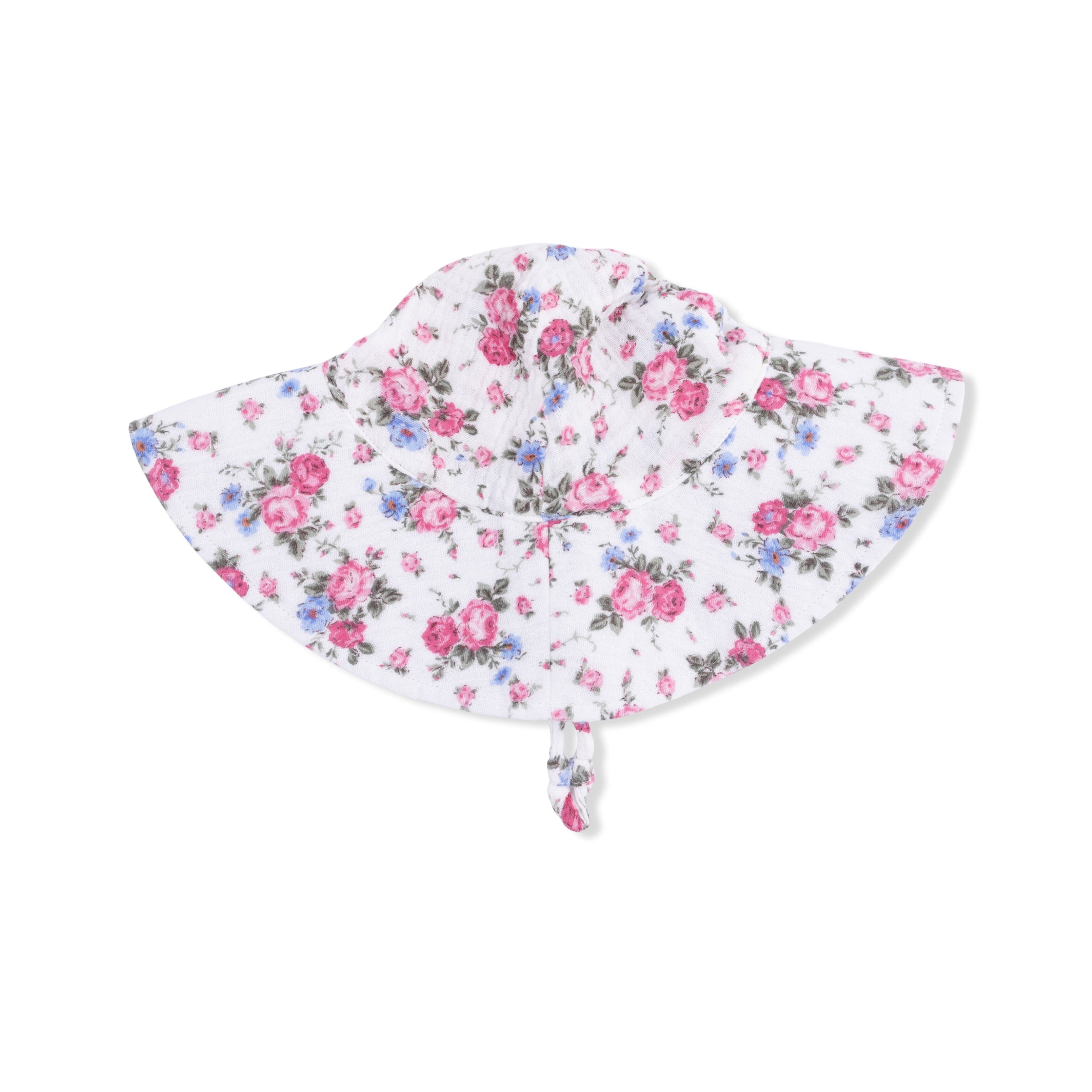 Cabbage Roses - Wide Brim Sun Hat
