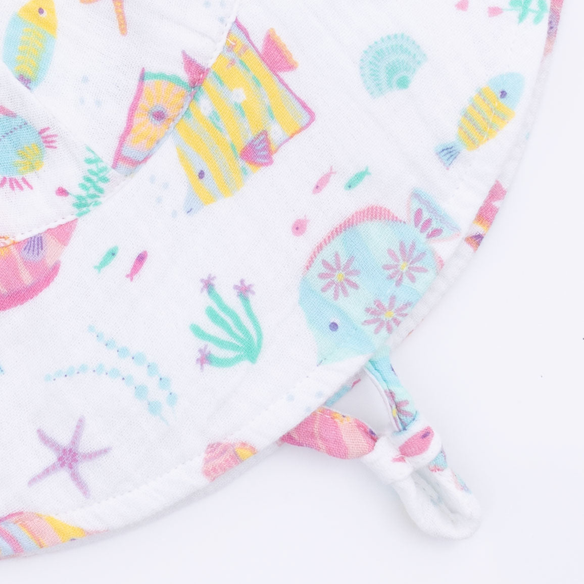 Sunny Coral Reef Fish - Wide Brim Sun Hat