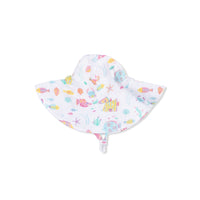 Sunny Coral Reef Fish - Wide Brim Sun Hat