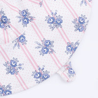 Stripe Dot Roses - Wide Brim Sun Hat