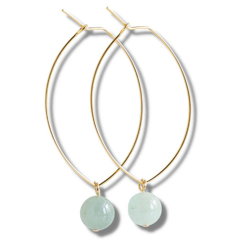 Amazonite Gemstone Drop Earrings