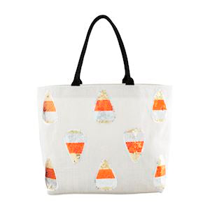 Candy Corn Halloween Sparkle Totes