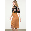 Long Suede Skirt