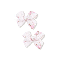 Belle Rosette Dot - Bow Clips