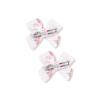Belle Rosette Dot - Bow Clips