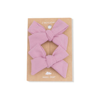 Cameo Pink - Bow Clips 2 Pack