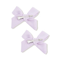 Orchid Hush - Bow Clips