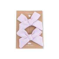 Orchid Hush - Bow Clips