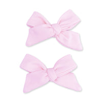 Solid Pink A Boo - 2 Pack Bow Clips