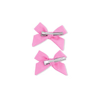 Solid Pink Drink - 2 Pack Bow Clips