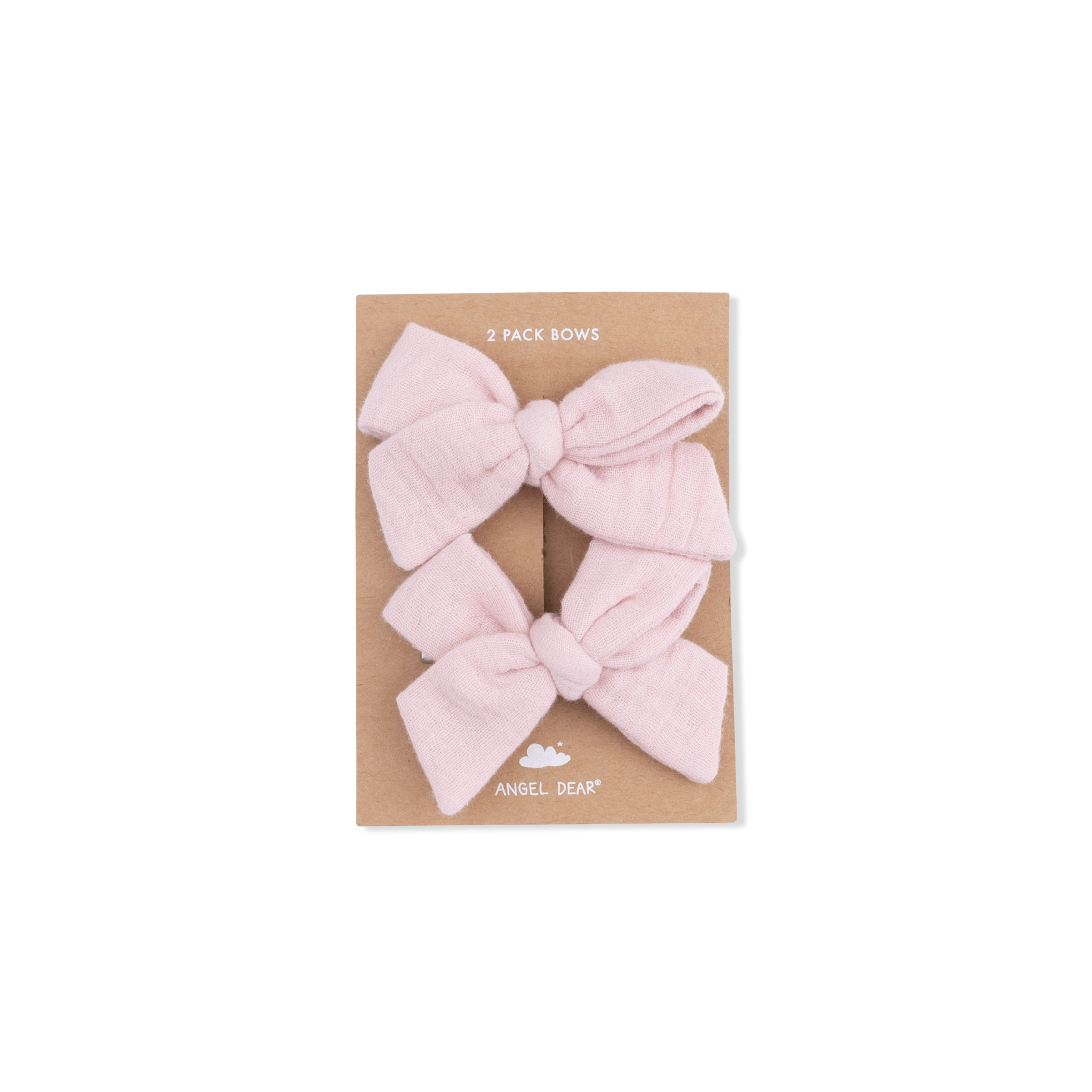 Solid Muslin Lotus - 2 Pack Bow Clips